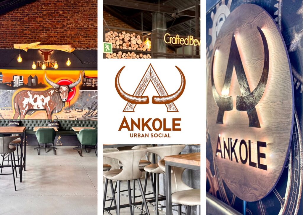 Ankole Urban Social dining room set for a business dinner and date night in Pretoria East