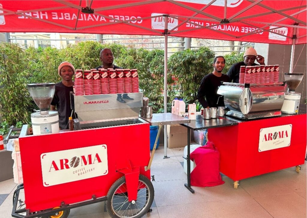 Aroma Coffee and Gelato coffee shop gelato stand hire for kiddies parties