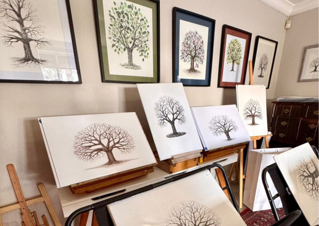 Fingerprint Trees fingerprint tree guestbook by Leonor